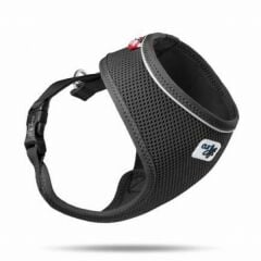 Curli Basic Air-Mesh Köpek Göğüs Tasması Black XS