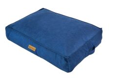 Dubex Plus Soft Serisi Kedi Köpek Yatağı Mavi Medium 76x56x13 cm