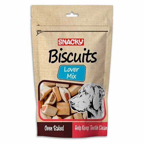 Snacky Lover Mix Köpek Ödül Bisküvisi 200 Gr