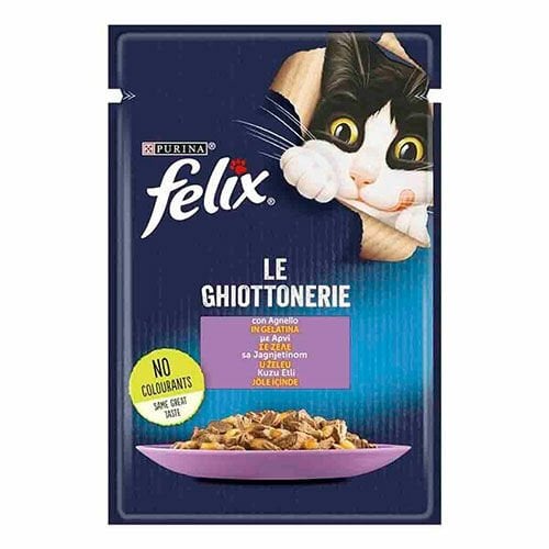 Felix Pouch Kuzu Etli Yetişkin Kedi Konservesi 6 Adet 85 Gr