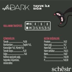 Schesir After Dark Tavuk ve Biftekli Yetişkin Kedi Konservesi 80 Gr