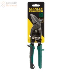 STANLEY 2-14-568 Fatmax Sac Kesme Makası Kaportacı Makası 300 mm Boyunlu Sağ Yeşil