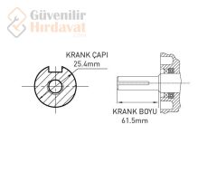 Kama KDK1100FE Kamalı J Marşlı Dizel Motor 15 hp