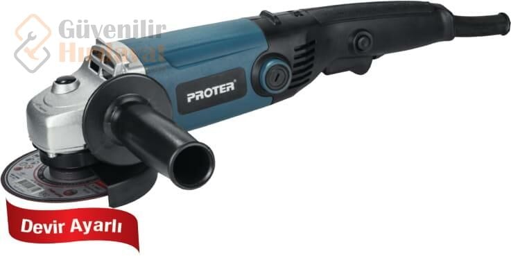 Proter PA 1215 E 1200 W 125 MM Avuç Taşlama Makinesi Devir Ayarlı