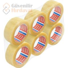 Tesa 4263 Packband Naturkautschuk 45 mm x 100 m transparent 6 Stück