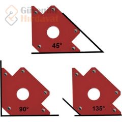 Rox Wood 0072 Manyetik Açılı Kaynak Tutucu Mıknatıs Gönye 50 Lbs