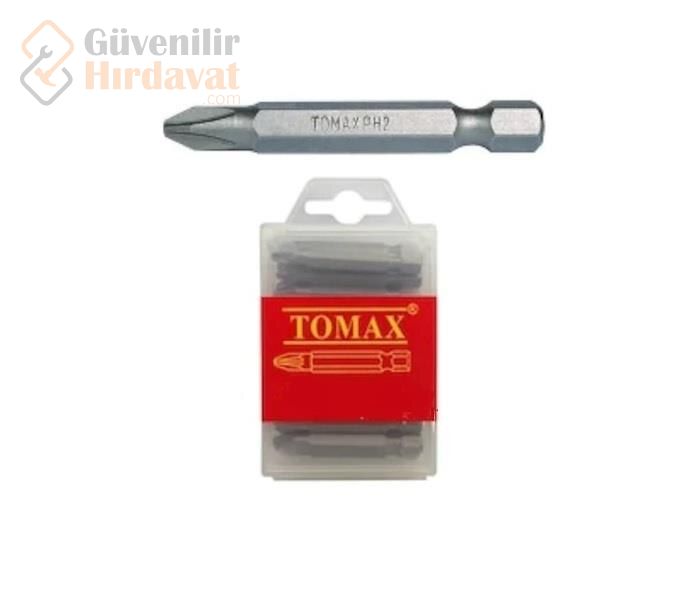 Tomax Ph 2x75 Yıldız Bits Uç 06002075 1 Paket 20 Adet