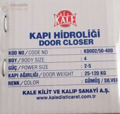 Kale Kapı Hidroliği 2-5 No Güç Ayarlı Kd002/50-400-0 25-120 Kg