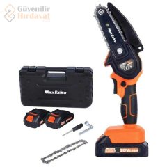 Max Extra MX8008 20 V 2.0 Şarjlı Çift Akülü Dal Budama Testeresi Mini Testere