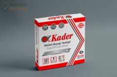 KADER Maket Bıçağı Yedek Uç 100 Adet Maket Bıçağı Ağzı