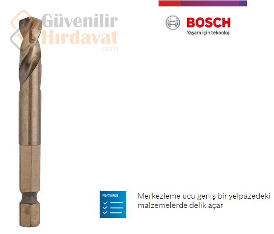 Bosch Merkezleme ucu HSS-Co 1/4 & Hex Şaft 2608584750