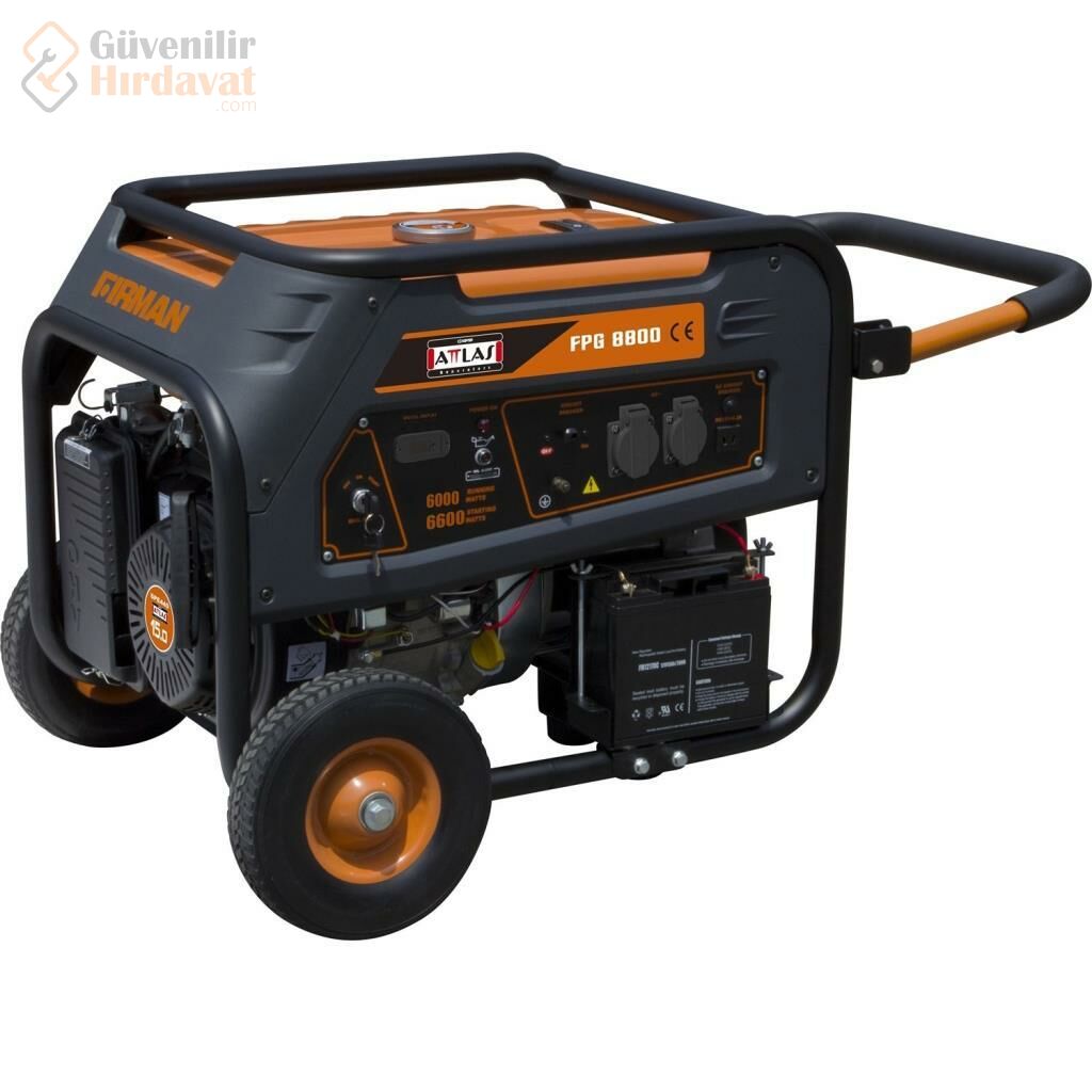 Attlas FPG 8800 Firman Marşlı Benzinli Jeneratör 6.6 KW