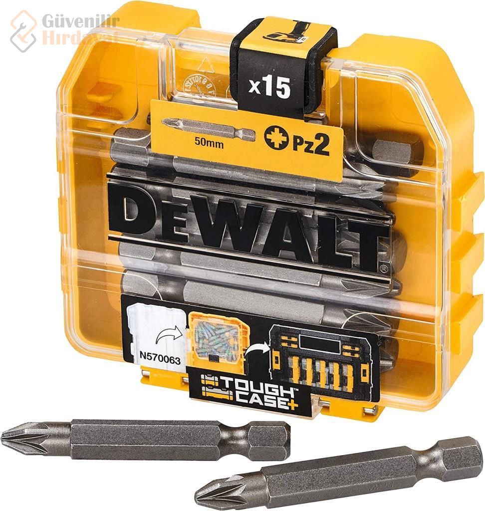 Dewalt DT7912 15 Adet PZ2/50 MM Vidalama Uç Seti Matkap Uçu