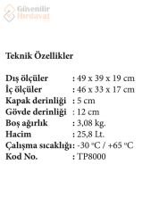 ALFA Tools Sert Plastik Teknisyen Takım Çantası Yüksek Kalite TP8000