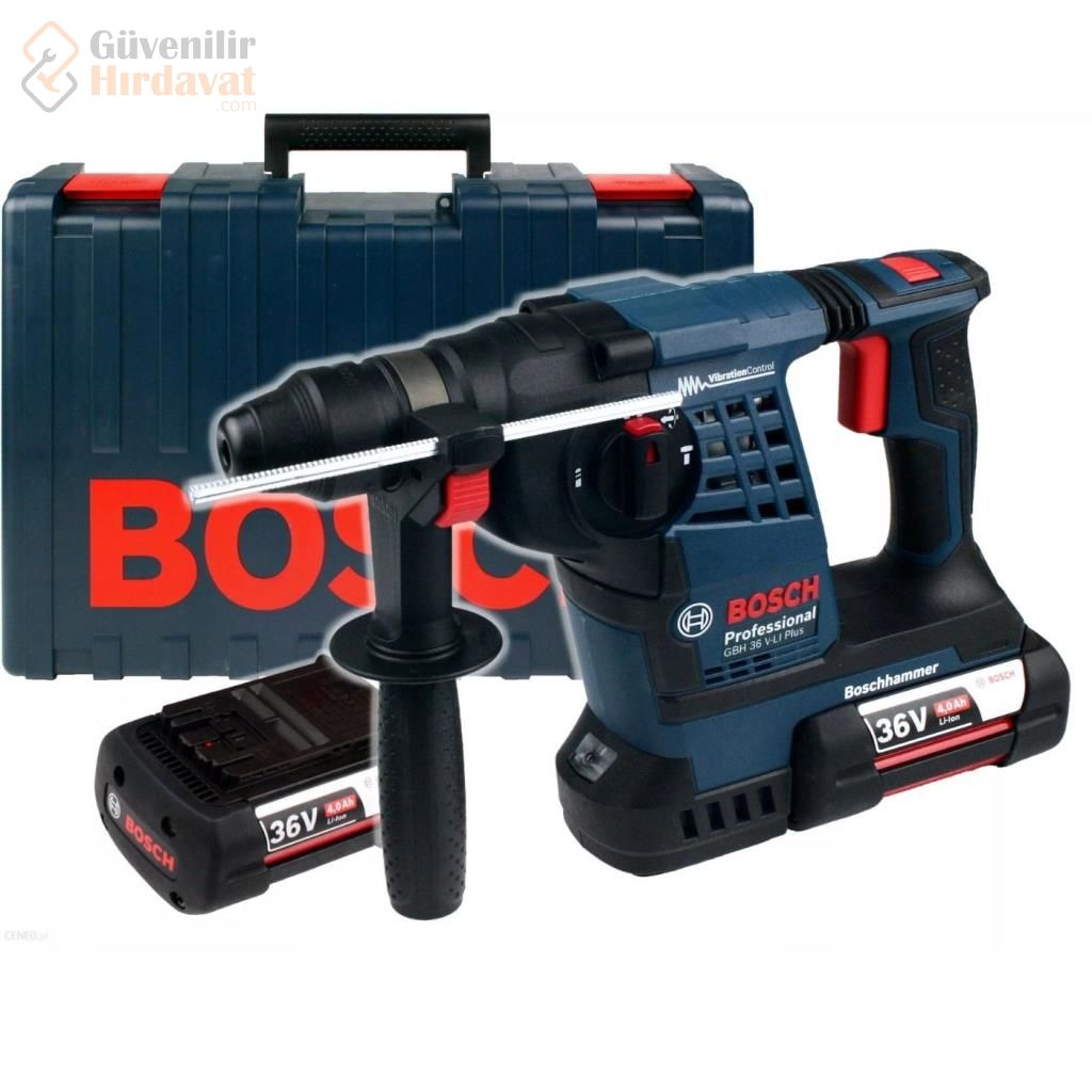Bosch Professional GBH 36 V-LI Plus Çift Akülü Kırıcı/Delici Matkap - L-Boxx Çantalı - 0611906002