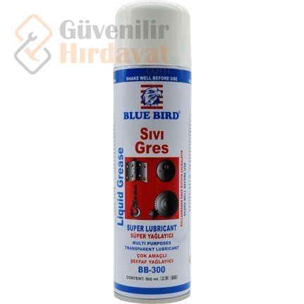 Blue Bird Çok Amaçlı Yağlayıcı Sıvı Gres Sprey 500 ml BB-300