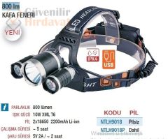 Nt Lights 800 Lumen 10 W Kafa Feneri Ntlh9018 Pilsiz