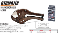 Gönen Döküm Otomatik Boru Kesme Makası 42 MM PPRC Boru Makas