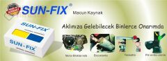 Sun-Fix Universal Çift Karışımlı Epoksi Macun Kaynak 100 Gr