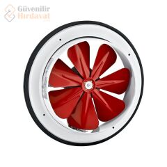 Bahçıvan 30 cm BB 300 1350 D/D 220 230 Volt Monofaze Aksiyel Kapaksız Baca Pencere Aspiratörü Fanı