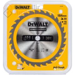 Dewalt Dt1940 Ahşap Kesim Elmas Testere Bıçağı 184Mm 30 Diş 16 Mm Göbek