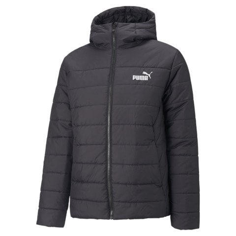 Puma ESS Logo Erkek Kapüşonlu Mont Siyah 84893801
