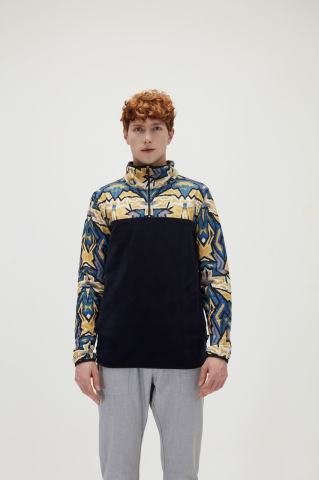 BadBear Erkek Mırage Half Zıp Polar Sweatshirt -Lacivert 21.02.21.007