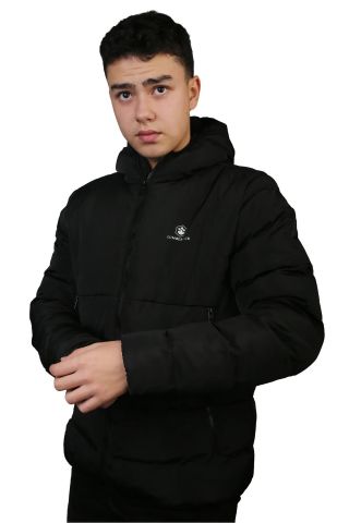 Lumberjack 101165513 2W M-Adalbert Coat 2PR Su Geçirmez Erkek Siyah Mont