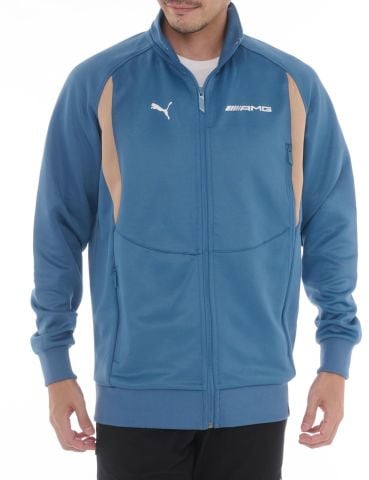 Puma Erkek Sweatshirt AMG Track Jacket Mavi - 62742105
