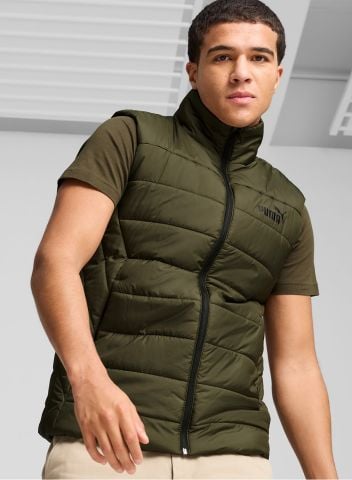 Puma Erkek Yelek ESS Padded Vest Koyu Yesil - 84893970