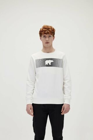 Bad Bear Fancy Erkek Sweatshirt - Beyaz 19.02.12.007