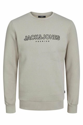 Jack Jones Erkek Sweatshirt Premium Beyaz-12245593-