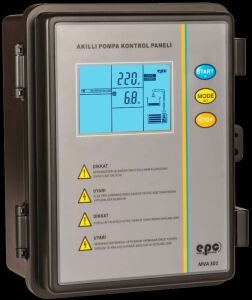 MVA S01 0,5 HP-3 HP (0,37-2,2 Kw) Black Tek Pompa  Monofaze Elektronik Pano IP65