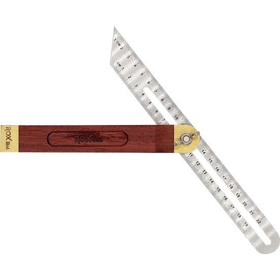 ROX Wood 15399001-7 7'' Gül Ağacı Ayarlı Marangoz Gönye 22 cm