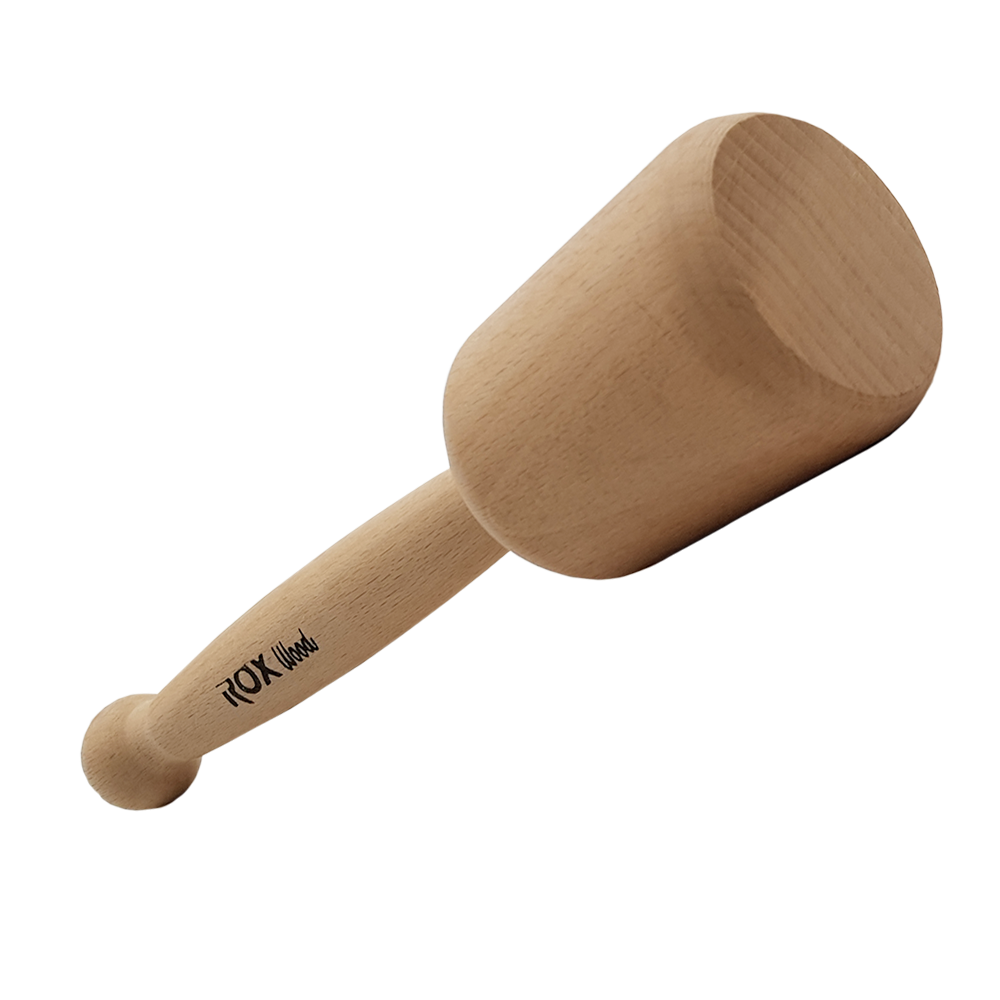 ROX Wood Dikey Silindir Ahşap Tokmak 23 x 5.5 cm