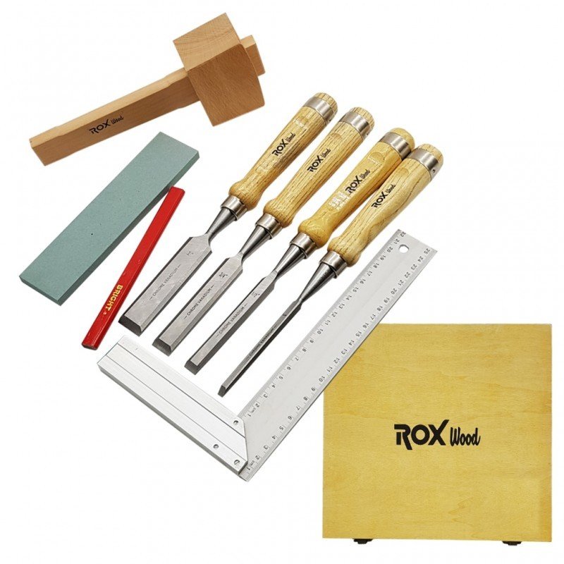 ROX WOOD 9 PARÇA AHŞAP ISKARPELA SETİ