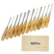 ROX Wood 9092 Ahşap Oyma Iskarpela Seti 12 Parça Ahşap Kutulu