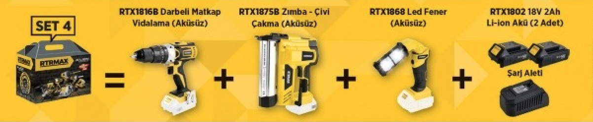 Rtr Max RTX1816B RTX1875B RTX1868 Avantaj Paketi