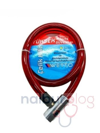 Wetto MRM-956 Çelik Motor ve Bisiklet Kilidi 22X1200 MM