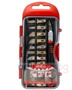 Rox Wood 0180 Pro Neşter Ahşap ve Maket Hobi Bıçak Seti 15 Parça