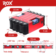 Rox 0176 Mıknatıslı Alüminyum Katlanır Su Terazisi 70 cm