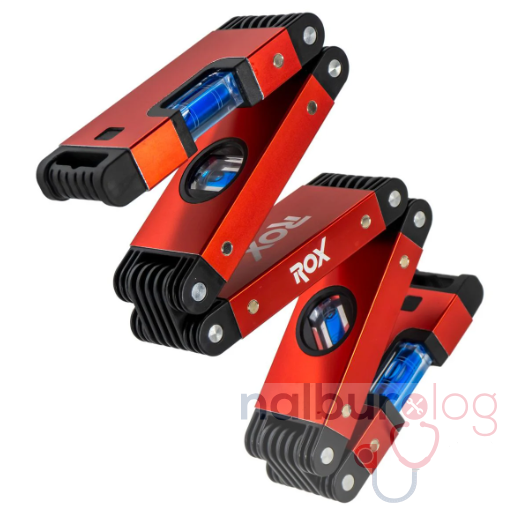 Rox 0176 Mıknatıslı Alüminyum Katlanır Su Terazisi 70 cm