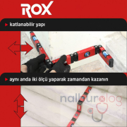 Rox 0176 Mıknatıslı Alüminyum Katlanır Su Terazisi 70 cm