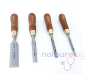 NAREX 863202 Premium Marangozcu Düz Iskarpela Seti 4 Parça