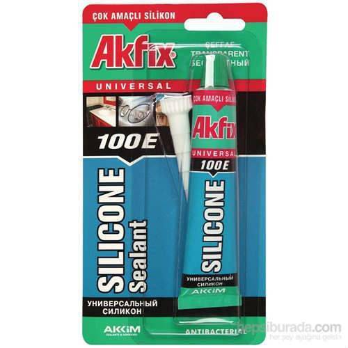 AKFİX genel amaçlı şeffaf tüp silikon 50 ml.