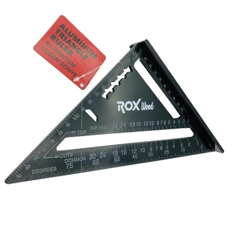 ROX WOOD 0023 ALÜMİNYUM ÜÇGEN GÖNYE 45 DERECE
