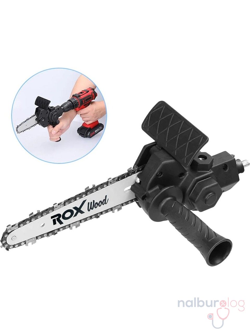 ROX WOOD Matkap İçin Zincirli Dal Budama Ahşap Kesme Aparatı (153ROX0270)