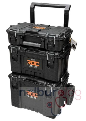 Keter 17212618 Pro Gear ROC 3 Katlı Tekerlekli Takım Çantası