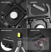Rox 0229 Outdoor Anahtarlık Şarjlı Led Fener 350 Lümen