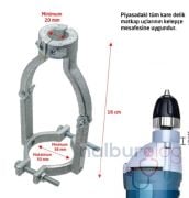 Rox Wood 0271 Kare Delik Zıvana Adaptörü (10 mm Matkap Uçlu)